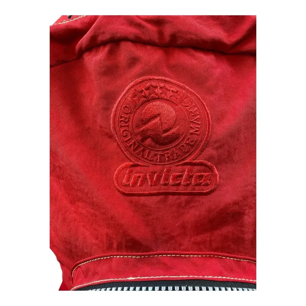 Vintage Y2K Invicta Red Nylon Backpack Milan, Italy Lightweight Great Condition‎